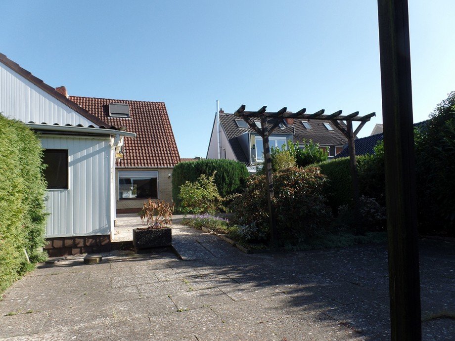 R�ckansicht Doppelhaush�lfte Bremen