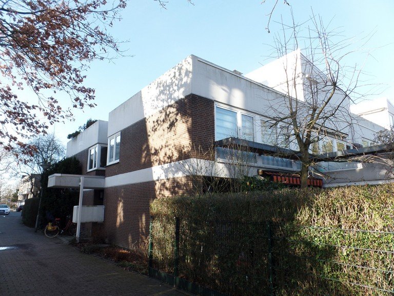 Hausansicht Bremen Terrassenwohnung Schicke 3-Zi.-Wohnung mit Gartenterrasse und Garage im Radio Bremen Viertel