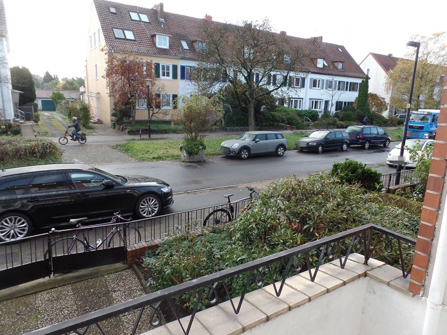 Aussicht vom Balkon Erdgeschosswohnung Bemen