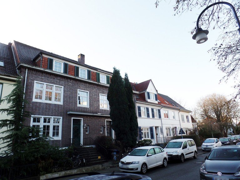 Hausansicht Bremen Maisonettewohnung Geteviertel, gro�z�gige 4,5 Zimmer Maisonette-Wohnung mit 2 Balkonen und viel Charme