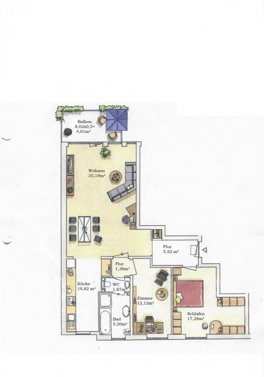 Grundriss Etagenwohnung Bremen