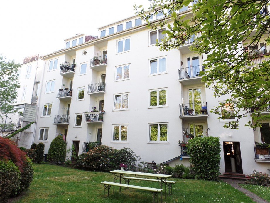 R�ckansicht Erdgeschosswohnung Bremen