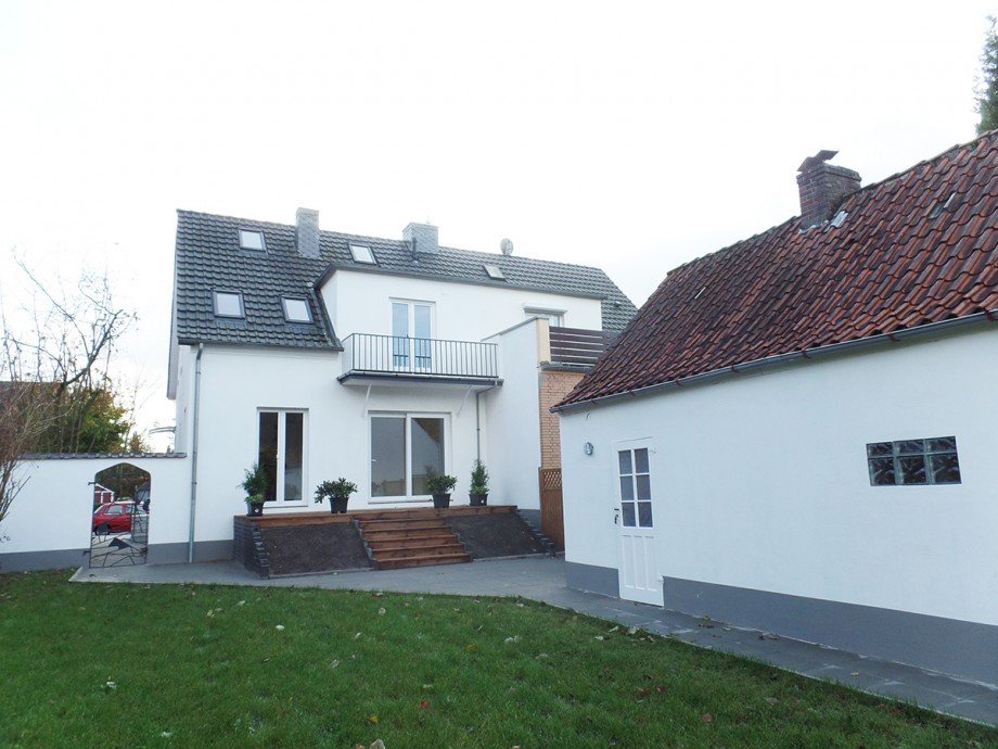 R�ckansicht Doppelhaush�lfte Bremen