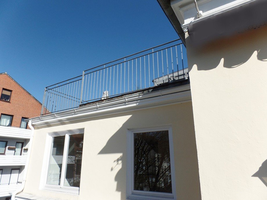 Blick zur Dachterrasse Maisonettewohnung Bremen