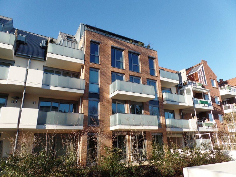 R�ckansicht Terrassenwohnung Bremen