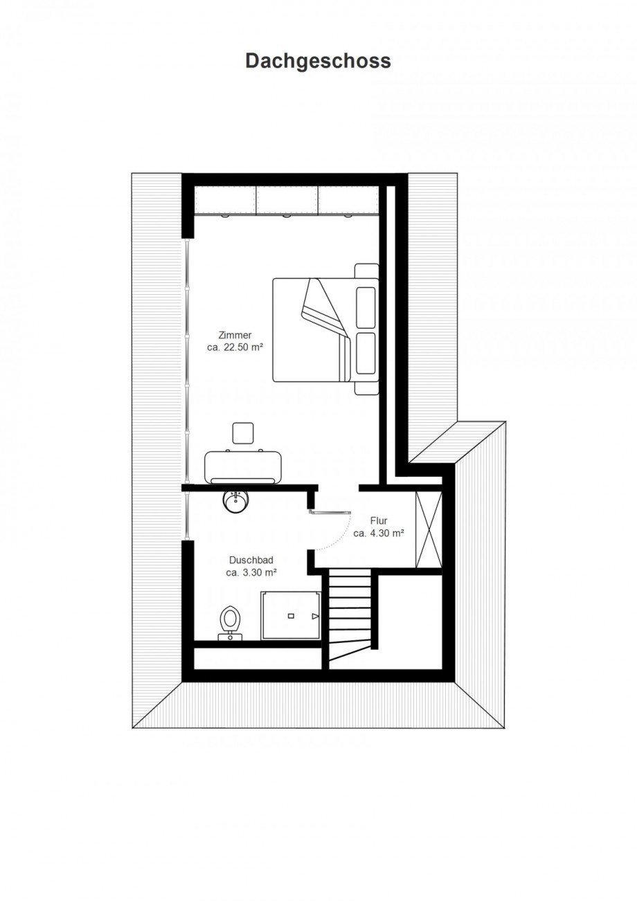 Grundriss DG Einfamilienhaus Bremen