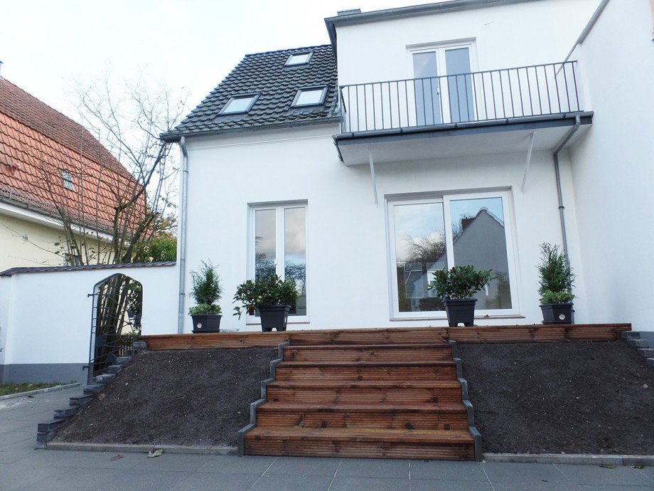 R�ckansicht Doppelhaush�lfte Bremen