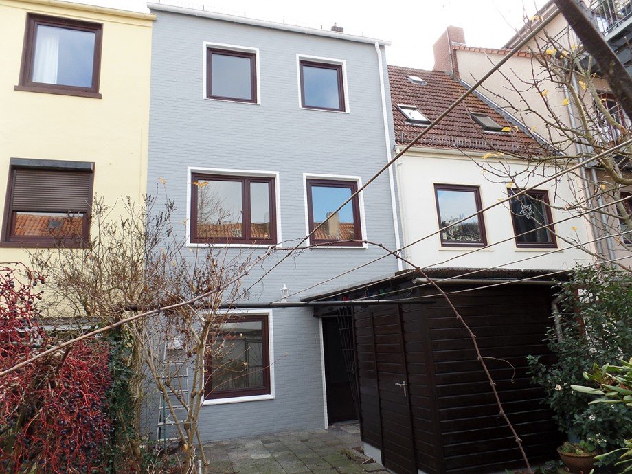 R�ckansicht Reihenmittelhaus Bremen