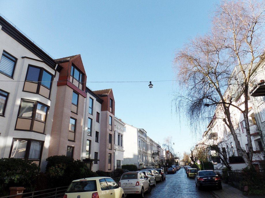 Stra�enansicht Etagenwohnung Bremen
