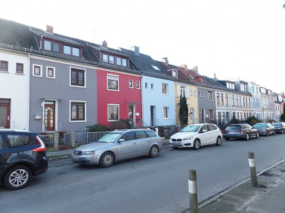 Strassenansicht Reihenmittelhaus Bremen