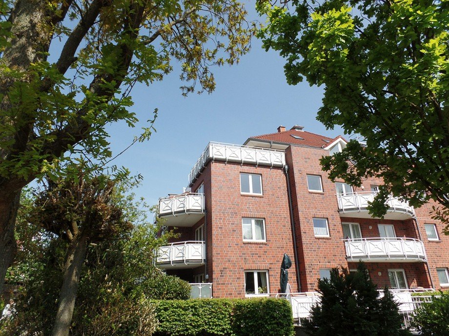 Hausansicht Terrassenwohnung Bremen